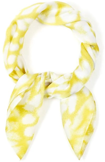 Zomersjaals met dierenprint, casual, polyester, dagelijkse accessoires Geel