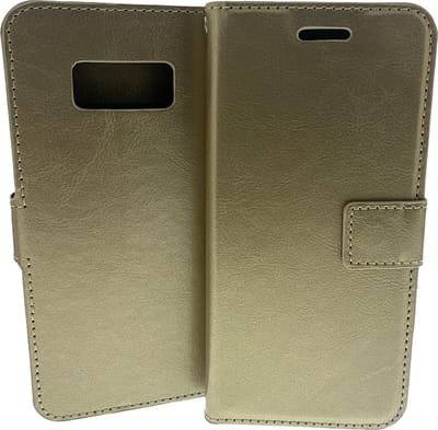 Portemonnee Book Case Hoesje Geschikt voor: Samsung Galaxy S8 - Goud