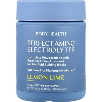 BodyHealth, Perfect Amino™ Elektrolyt, Citroen Limoen, 180 g (180 g)