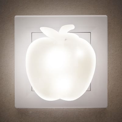 Nachtlampje voor Kinderen - Kind Stopcontact Appel Lamp - Stopcontact Lampje Meisje of Jongen - Babykamer en Kinderkamer