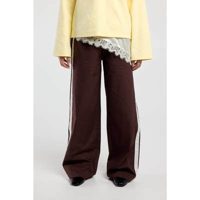 America Today Penny Dark Brown Maat: XS | Wijde Broeken Outlet | Dames | Bruin