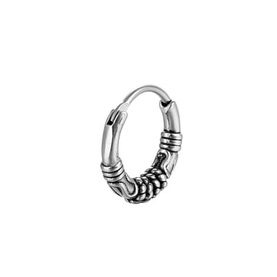 Plux Fashion Design Hoop Oorbel - Zilver - 10mm - Stainless Steel - Heren - Dames - Zilveren Oorbel - Hoops Earring - HipHop Oorbel - Sieraden Cadeau - Luxe Style - Duurzame Kwaliteit - Vaderdag Cadeau