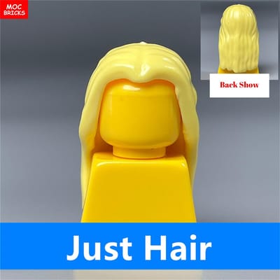 MOC Blokken Vrouwenhaar Mori Meisjes Vrouwen Haar 4cm Figuur Kleding Gemonteerd Leergericht Bouwstenen Speelgoed