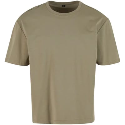 Build Your Brand - Sorona Loose Fit T-Shirt - Pale Olive maat S