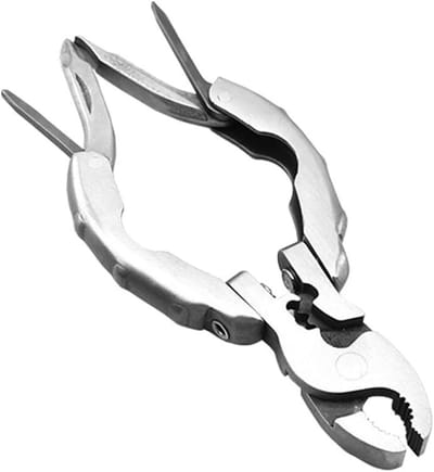 Multitool Tang - Pocket Gereedschap - Outdoor Activiteiten - 9 Functies In 1 - 5.4 cm Opgevouwen - Zilver