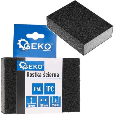 GEKO Schuurblok - Foam - Silicon Carbide - P40 - 70x100x25mm