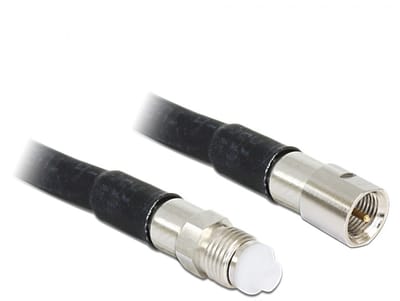 FME (m) - FME (v) verlengkabel - LMR195 - 50 Ohm / zwart - 5 meter
