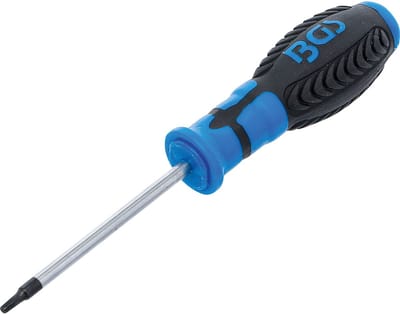BGS schroevendraaier T-profiel (voor Torx) met boring T15 bladelengte 80 mm - 7849-T15