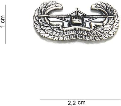 Embleem metaal Air assault wing klein pin