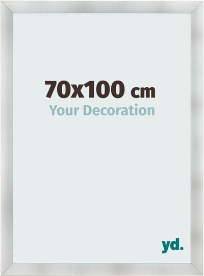 Your Decoration - Fotolijst 70x100 cm - MDF - Aluminium Geborsteld - Pisa