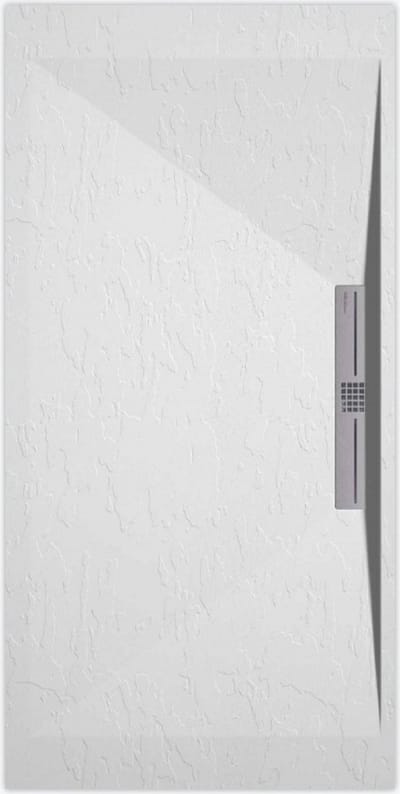 Sanifun douchebak Stone Side White Slate 1000 x 900 S