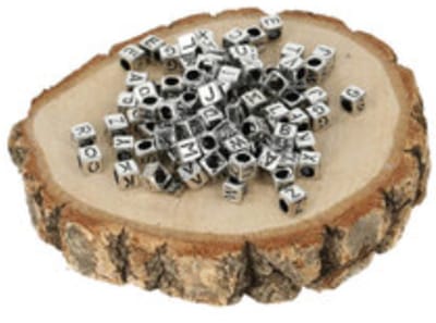Letterkralen Zilver - Ca 150 stuks