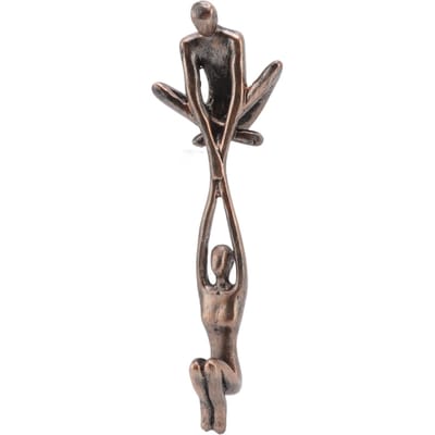 Ornement Sculpture Amoureux Résine Art Abstrait Statue Couple Homme Soulevant Femme Danse Figurine gray