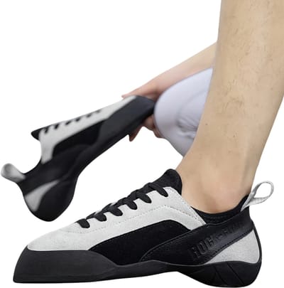 Nivard Boulder Schoenen - Boulderschoenen - Klimschoenen - Heren - Dames - Indoor - Zwart + Geel 33.5