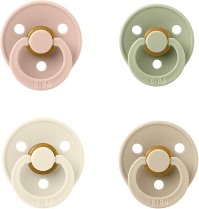 Bibs fopspeen 18+ maand set 4 stuks Blush,Ivory,Sage en Vanilla maat 3