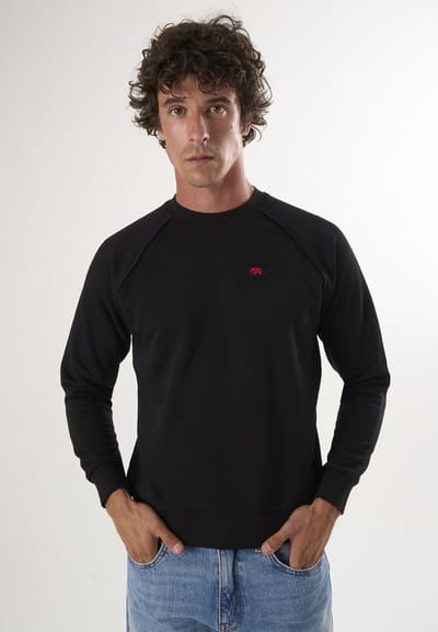 Felix Hardy Sweater Met Ronde Hals - Trui Katoen Heren Zwart - M