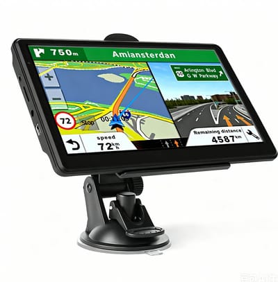 KZQ Auto Gps Navigatie - 7 Inch Touchscreen - Met Gratis Levenslange Kaartupdates - Gesproken Routeaanwijzing - Snelheid En Flitscamera Waarschuwingen - Voor Auto Vrachtwagen En Camper - Zwart