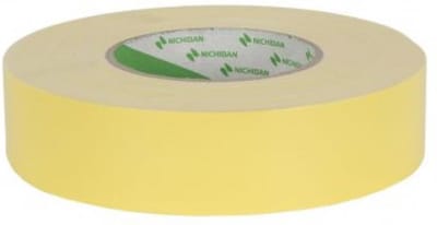 Nichiban® Duct Tape 38mm breed x 50mtr lang - Geel - 1 rol - Podiumtape - Gaffa tape - Met de Hand Scheurbaar - Japanse Topkwaliteit - (021.0174)