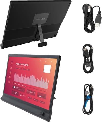 Draagbare Monitor - Extra Scherm Laptop - Mobiel Werken - FHD IPS Beeldkwaliteit - 15.6 Inch - Zwart