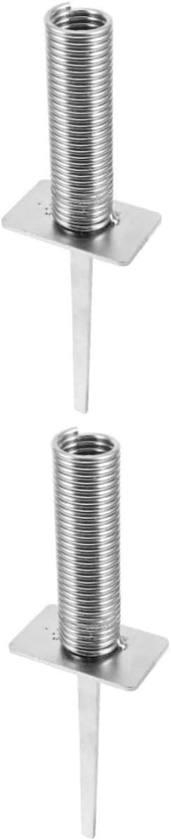 Voetbal Vlaggenmast Basis - Hoekvlaghouder - Voetbaltraining Spellen - Verstelbare Veerbevestiging - 25.5 cm Lengte - Zilver