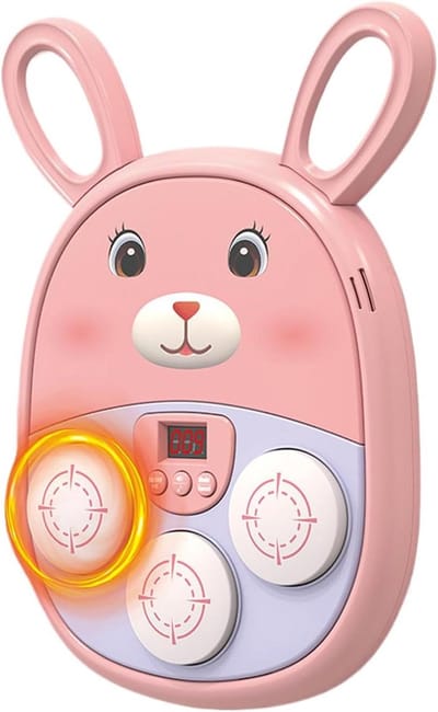 Muziek Boksmachine - Boksmuur Target - Interactieve Training - Ritmegebaseerde Fitness - 385 x 27 cm - Roze