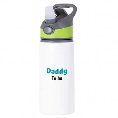 Hacebo® - daddy to be waterfles met rietje groen - Papa - beste vader - vader cadeautjes - vaderdag - verjaardagscadeau - verjaardag - cadeau - geschenk - kado - gift - vader artikelen - water fles - 650ML