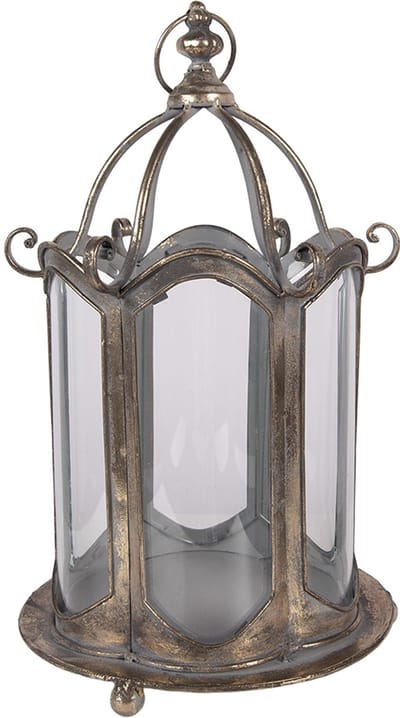 Clayre & Eef Lantaarn Ø 24x40 cm Bruin Metaal