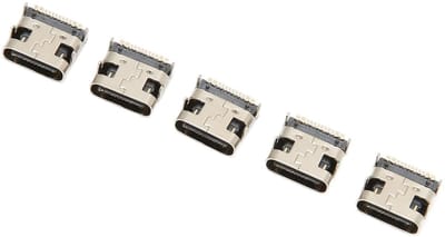 Allecto - Socket Poort Connector - Vervangend onderdeel - 5 stuks - Gamepad Opladen - Type C Poort - Gamepad Accessoire - Geschikt voor gamepad - 5...