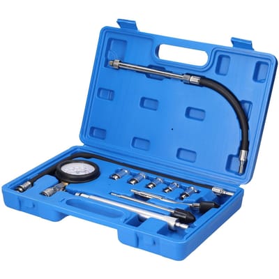 Kit de testeur de cylindre de moteur de voiture professionnel 0-20 bar 0-300 PSI Test de pression de cylindre de gaz automobile multicolore