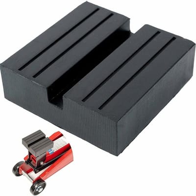 JeiibrZui Krikkussens - Stabilisator Krikkussens - Universeel Rubberen Bumper Voor Alle Gangbare Krikken Met Antislip + U-Vormige Groef - 1 Stuk - Zwart