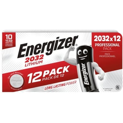 Energizer CR2032 Knoopcel Batterij - 12 Stuks - Lithium Batterijen - 3V