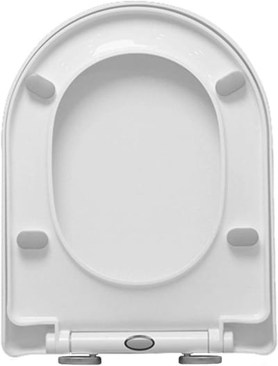 Toiletbril Softclose - WC-bril D-vorm - Eenvoudige Reiniging - Snelontgrendeling - 36 x 46 cm - Wit