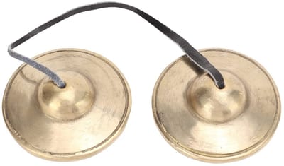 Dailygoods- Tingsha 2,7 inch - Messing - Lichtgewicht - Draagbare Tingsha - Meditatie - Sterke penetratie van geluid - Cimbalen