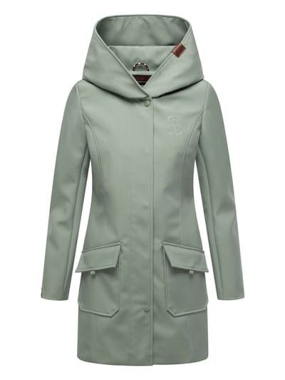 Marikoo dames softshelljas – Mayleen, waterafstotend met capuchon
