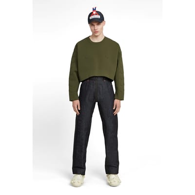 G-Star Gsxwvb Oversized Short Sweat Knit Army Green Taglia: XS | Maglioni a maglia Outlet | Uomo | Verde