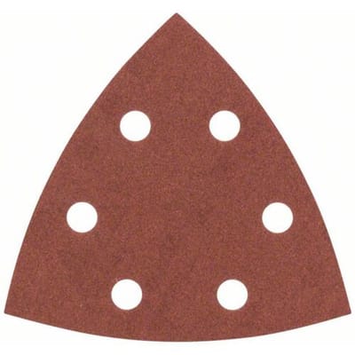 Bosch Accessories 2607017110 Deltaschuurpapier Met klittenband, Geperforeerd Korrelgrootte (num) 240 Hoekmaat 93 mm 25 stuk(s)