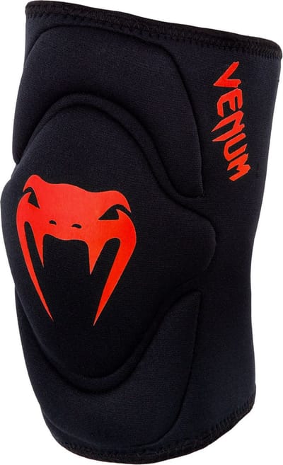 Venum Kontact Gel Kniebschermers voor mma/kickboksen - Zwart/ROOD- maat M