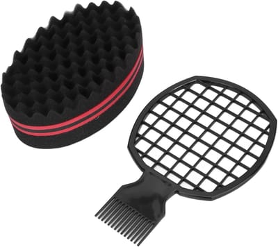 Dailygoods- Haar Spons Ergonomisch Ontwerp - Draagbare Haar Twist Spons - Afrokapsel - Flexibel en Zacht - Geschikt voor Mannen - Afro Spons