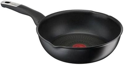 Koekenpan - Koekenpan met deksel - Dagelijks koken - Antiaanbaklaag - 22 cm - Zwart