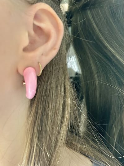 Yehwang - Oorbellen - Roze - Colorful Hoops