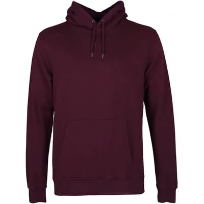 Hooded sweatshirt Colorful Standard Classic Organic oxblood red