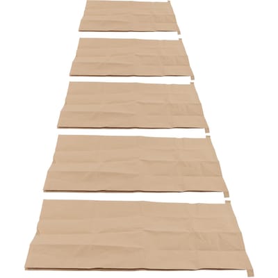 5 stuks Kraftpapier Composiet Geweven Zak Waterdicht 100 X 50cm Bladopbergzak voor Huis Tuin Binnenplaats Gazon beige