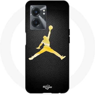 Coque - Maniacase - Realme V23 - Jordan logo 23 - Couleur dorée - Souple or