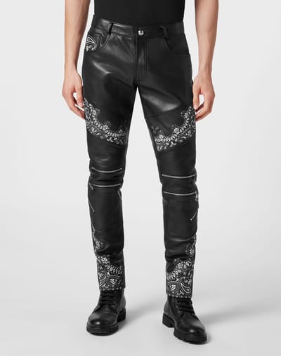 Leren Broek Paisley