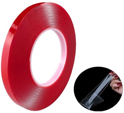 Dailygoods- Acrylband 10 m x 10 mm - Dubbelzijdig - Extra sterk - Hoge montageprestaties - Transparante lijm - Temperatuurbereik -10 ~ 60 °C - Montagetape