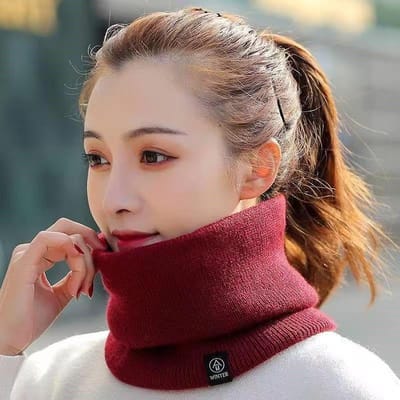 Solide Winter Pluche Muffler Wollen Breiwerk voor Vrouwen Fleece Ring Bandana Sjaal Nekwarmer Buff Dikke Kasjmier Hoofdband Ski Masker One Size