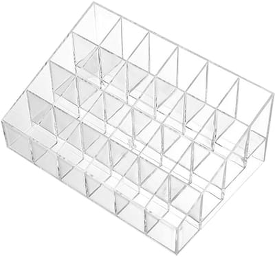 Lippenstiftstandaard - Acryl Lippenstiftstandaard - Lichtgewicht - Transparante Cosmetische Displaystandaard - 24 Slots