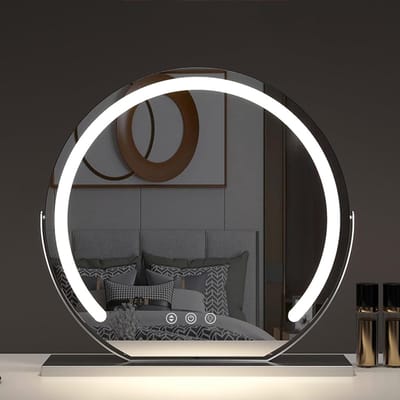 Make-up Spiegel - Verlichte Spiegel - Precisie Make-up - 3 Kleurmodi - 40 cm - Zilver