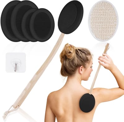 Allecto applicator voor rugcrème - Lotion applicator - Eenvoudig aanbrengen - Zwart - Lichaamsborstels - Perfect voor moeilijk bereikbare plekken