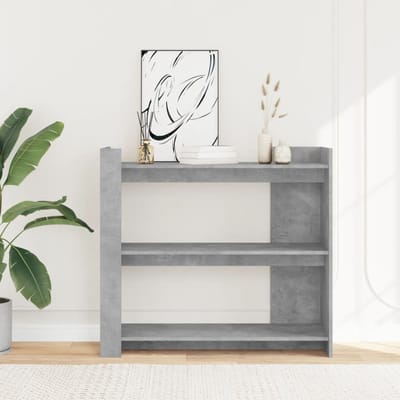 vidaXL - Wandtafel - 100x35x90 - cm - bewerkt - hout - betongrijs